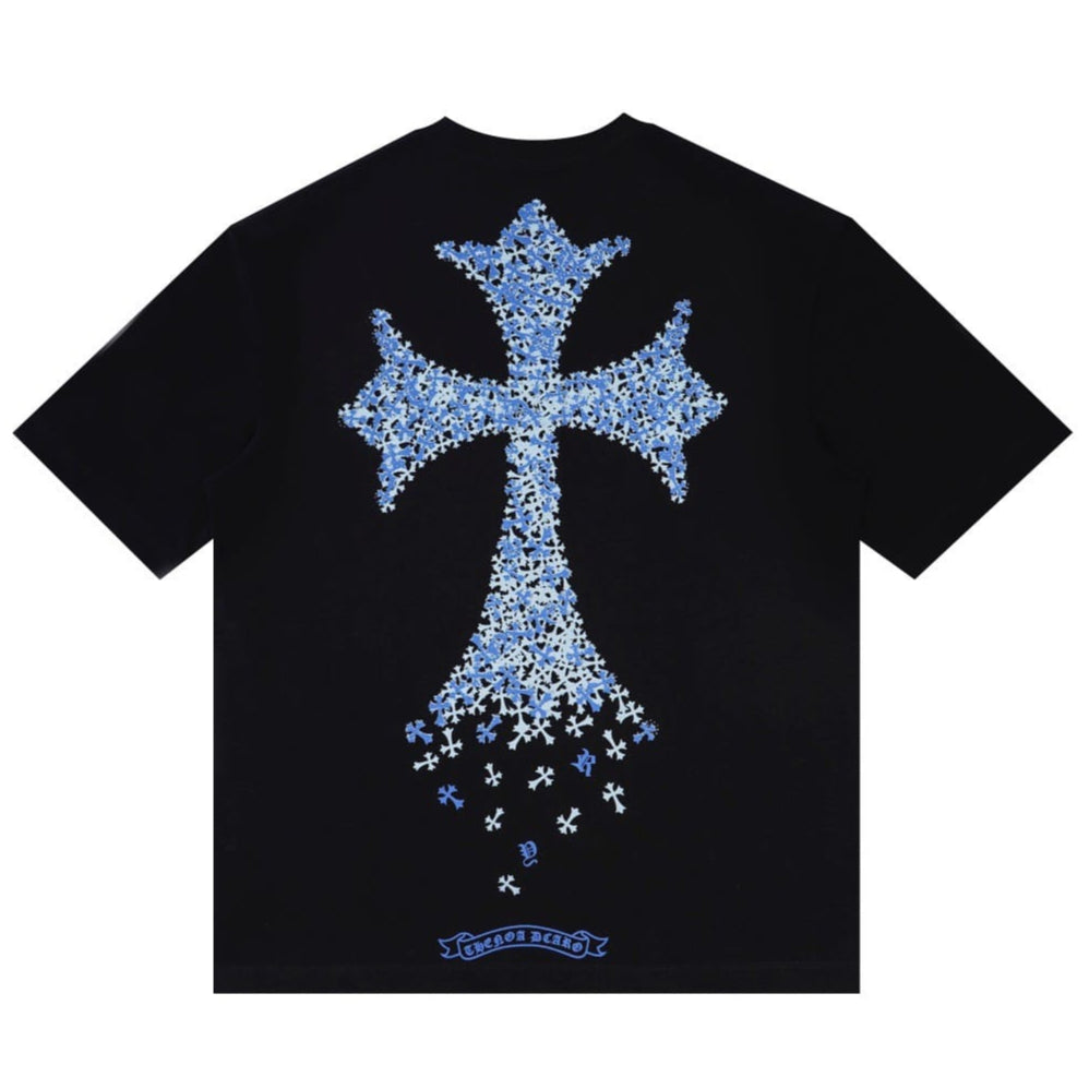 Unisex Oversize Chrome Hearts Printed Boxy Fit Thick Fabric T-Shirt - (Back Print)