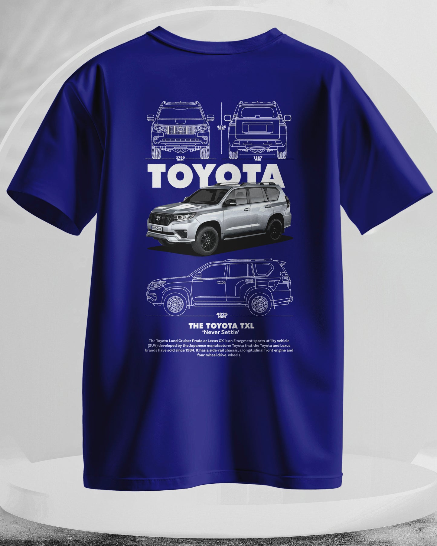 Toyota TXL - Men Stylish Back Printed T-Shirts – (Regular)
