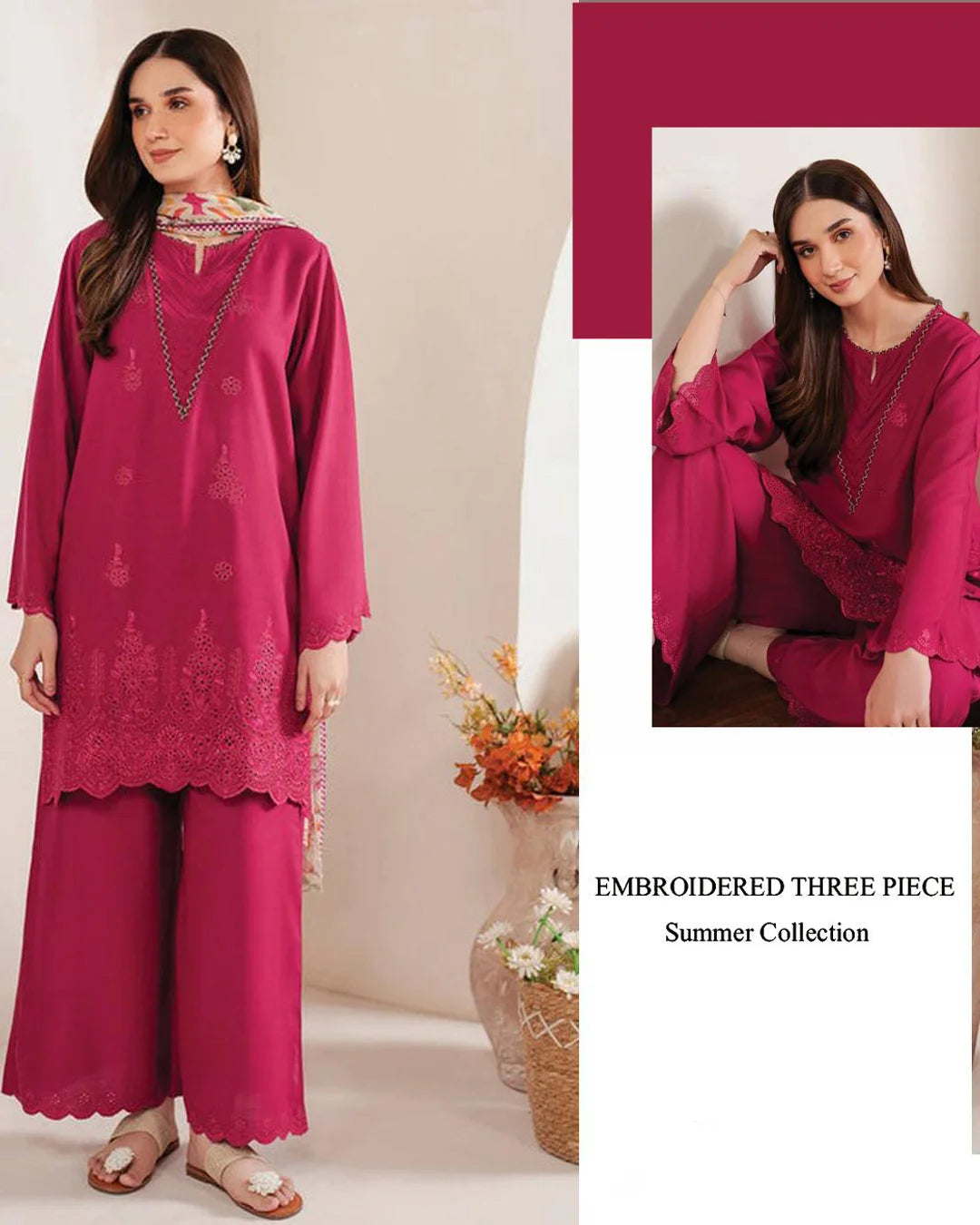GARNIT LAWN WITH DIGITAL Diamond Dupatta