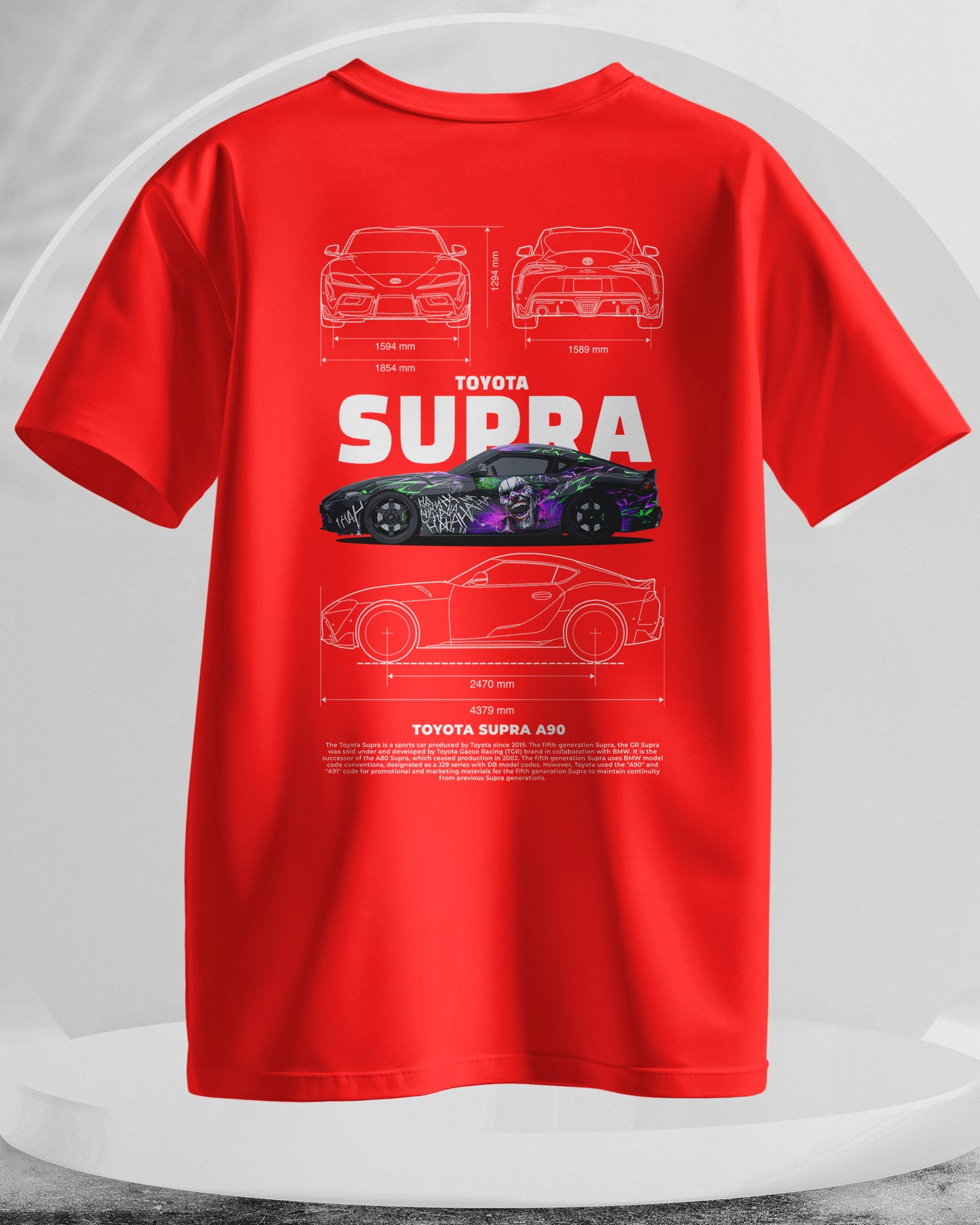 Toyota Supra - Men Stylish Back Printed T-Shirts – (Regular)