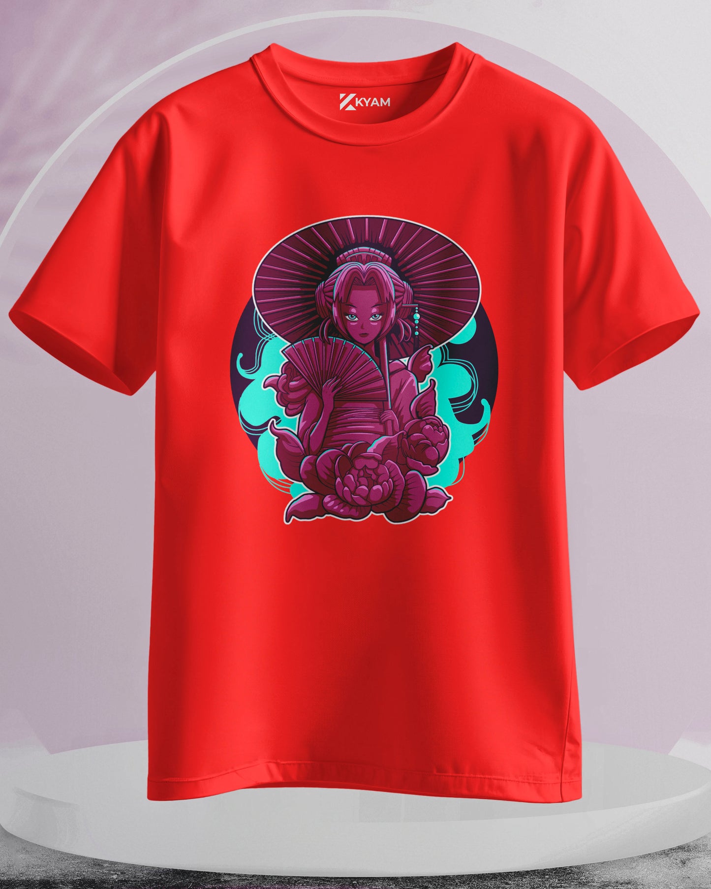 Japanese Geisha - Women Stylish Printed T-Shirts – (Regular)