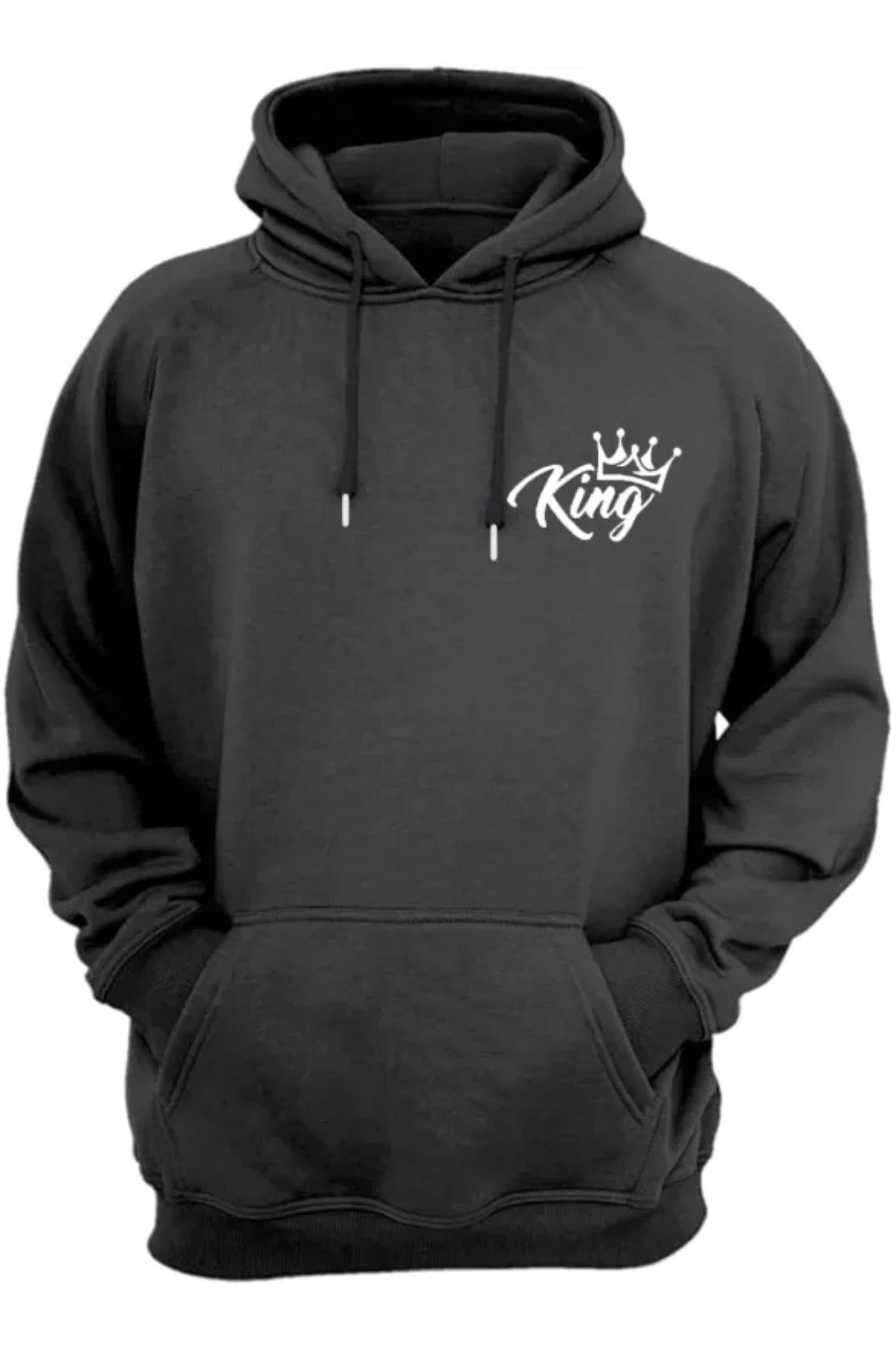 Men Short Sleeve Solid Hooded Sweatshirt-KYAMSTORE
