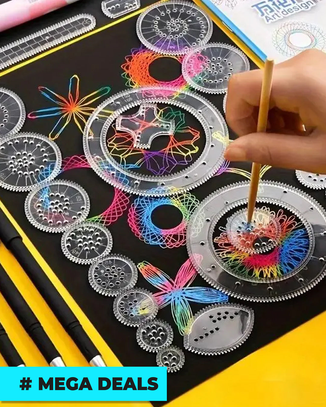 22-Piece Colorful Scraping Magic Ruler Set | Delivery: 7 to 10 business days | Limited stocks available | Hurry before Sold Out