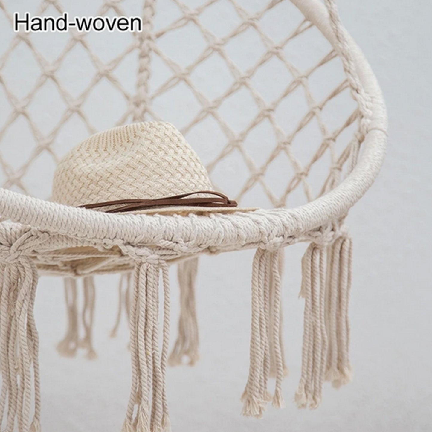 Cotton Rope Woven Hanging Swing Chair-KYAMSTORE
