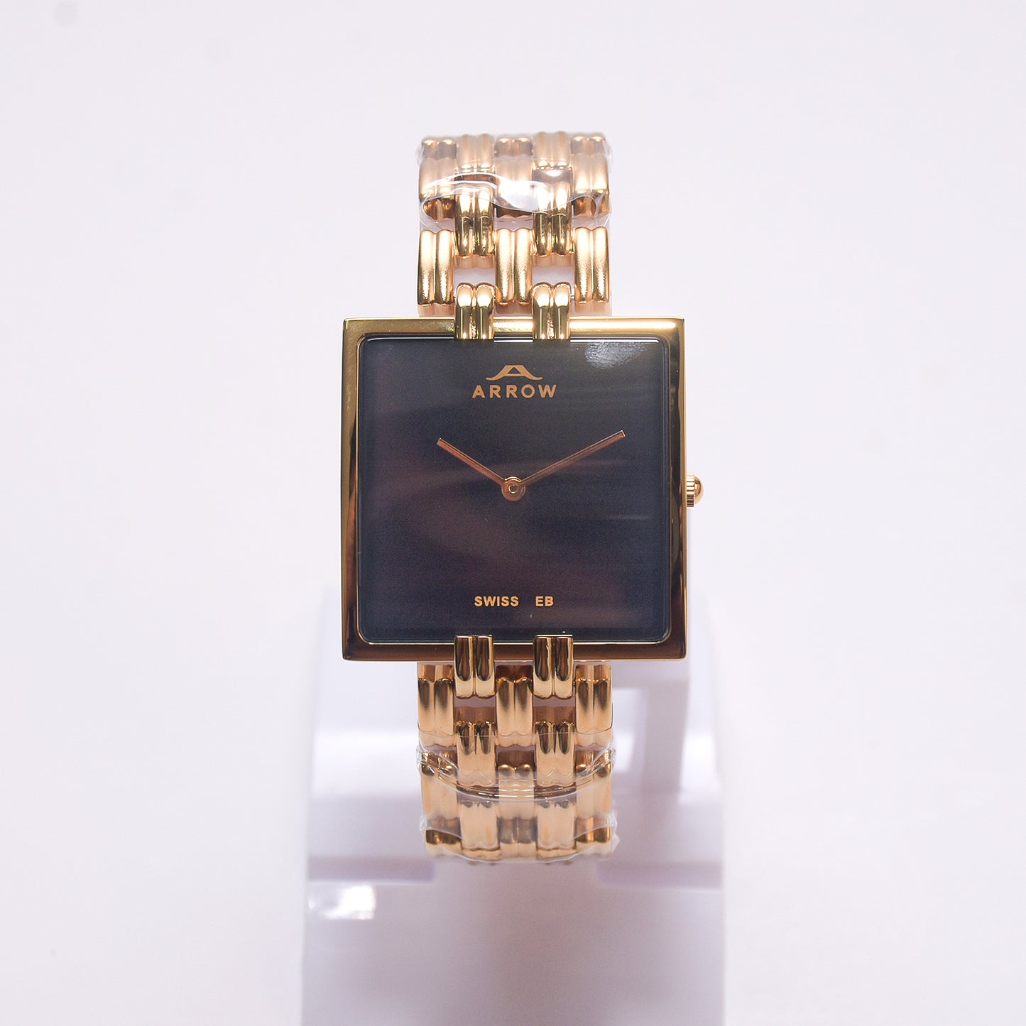 ARROW ARROW Premium Brass Analog Square Couple Watch | Special Glass | Color Gold TT (5930)-KYAMSTORE