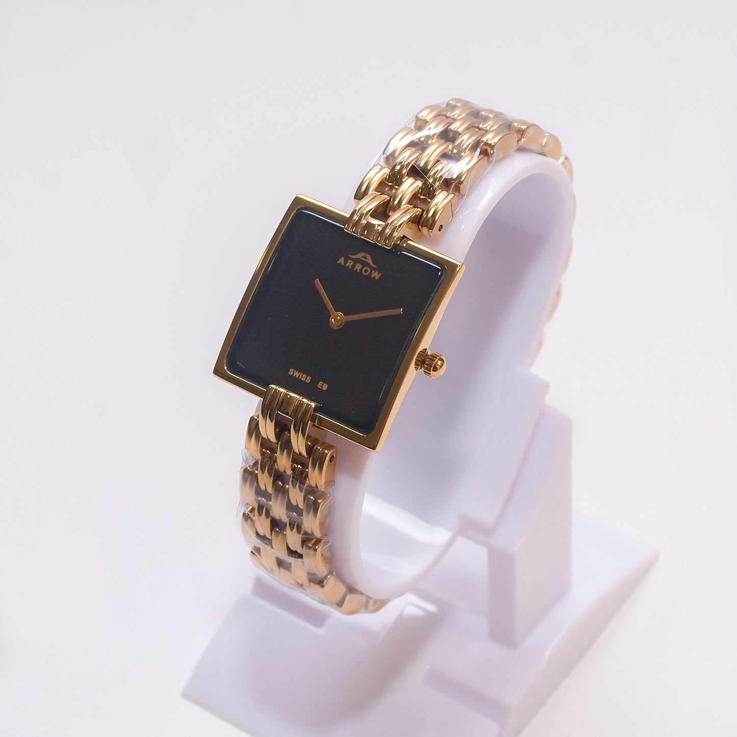 ARROW ARROW Premium Brass Analog Square Couple Watch | Special Glass | Color Gold TT (5930)-KYAMSTORE
