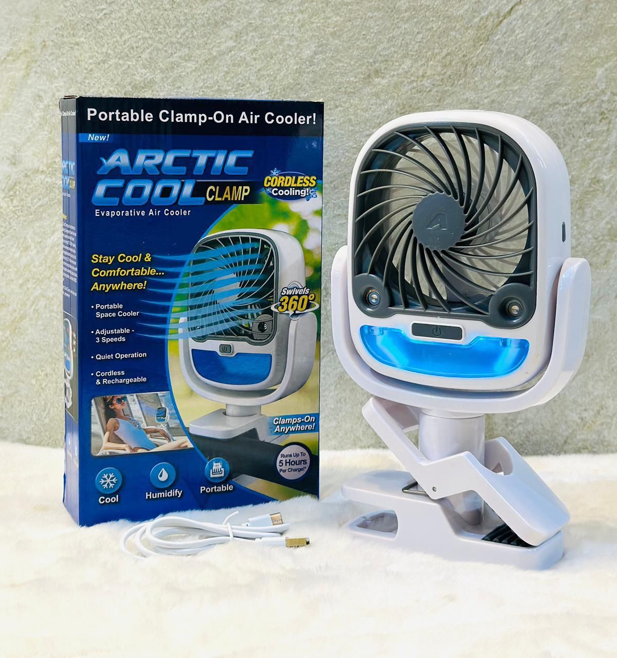 Desk fan standing stick air humidifier USB, RGB 2in1 | Delivery: 2 to 3 business days | Limited stocks available