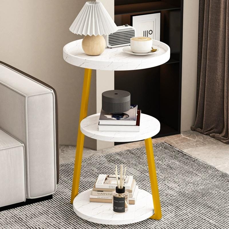 3-Tier Wooden Round Modern Side Table | Limited stocks available