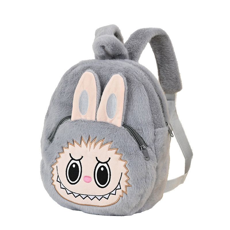 Labubu Plush Cartoon Anime Backpack for Kids
