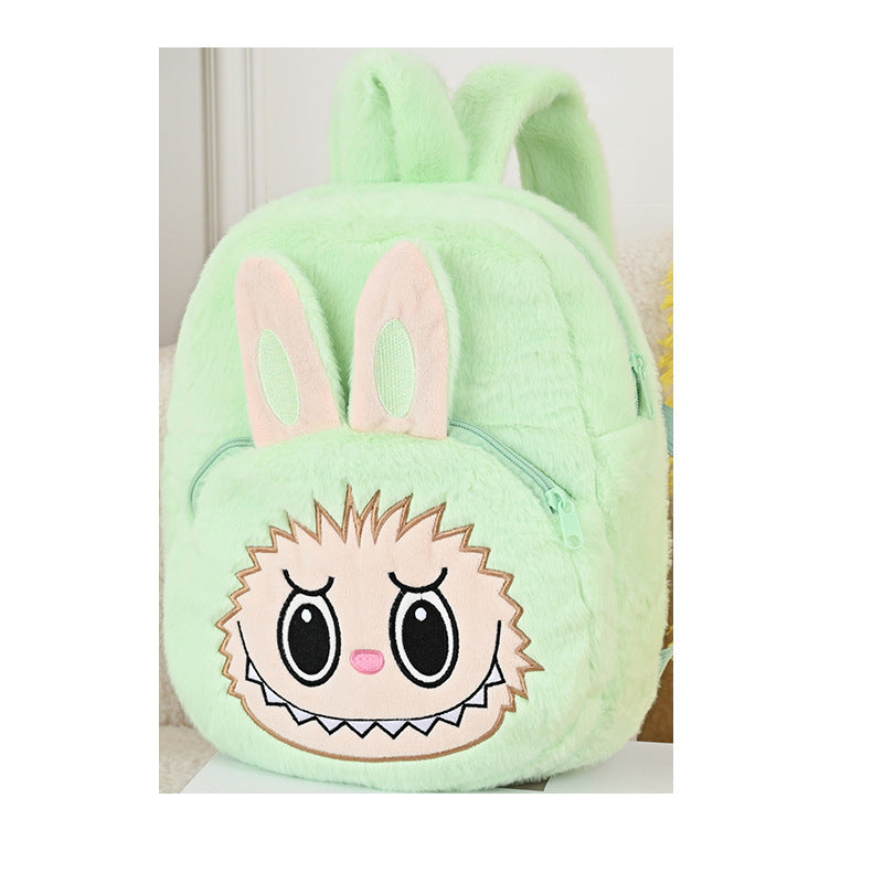Labubu Plush Cartoon Anime Backpack for Kids