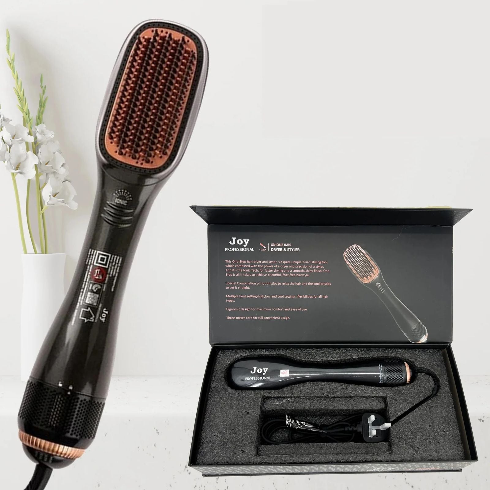 Joy Professional Hair Dryer And Styler Joy 2-in-1 Hair Dryer With
