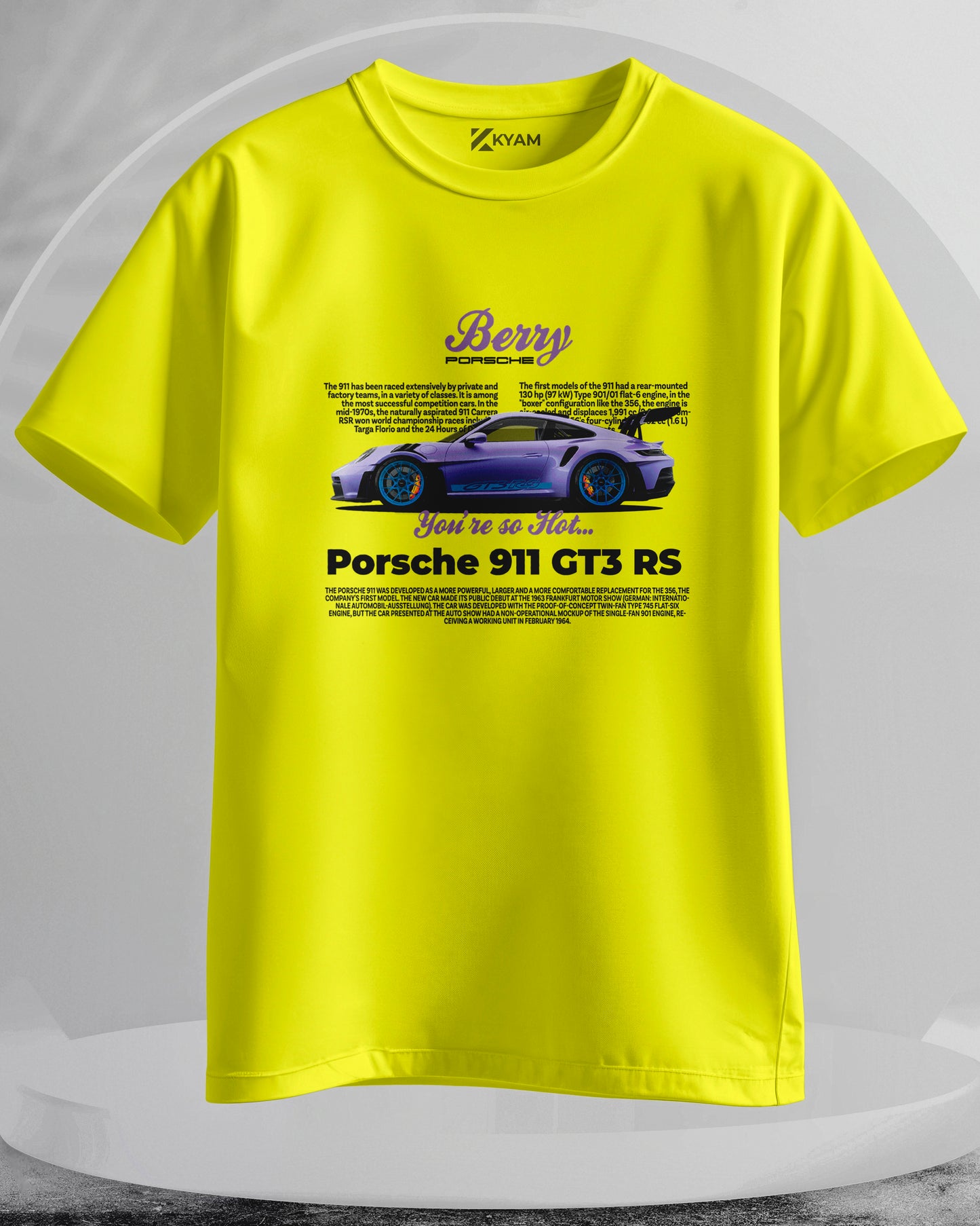 Porsche 911 GT3 RS - Men Stylish Printed T-Shirts – (Regular)