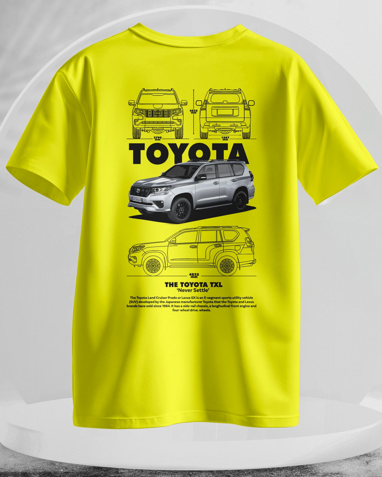 Toyota TXL - Men Stylish Back Printed T-Shirts – (Regular)