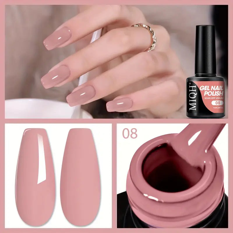 MIQH Gel Nail Polish, Long-Lasting UV LED Soak-Off Nail Gel (7ml) | Delivery: 2 to 6 business days | Limited stocks available | Hurry before Sold Out