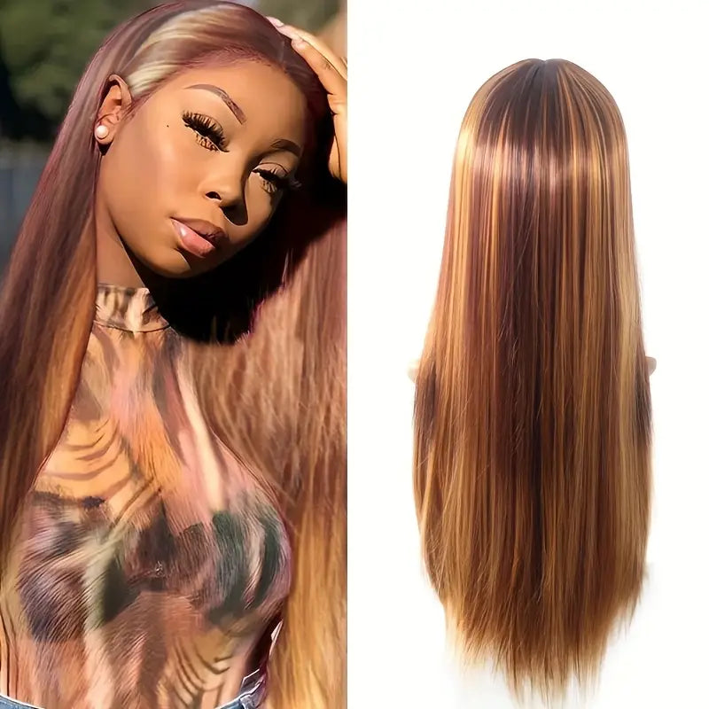 Long Straight Women's Wig Brown to Golden | Delivery: 5 to 10 business days | Limited stocks available | Hurry before Sold Out