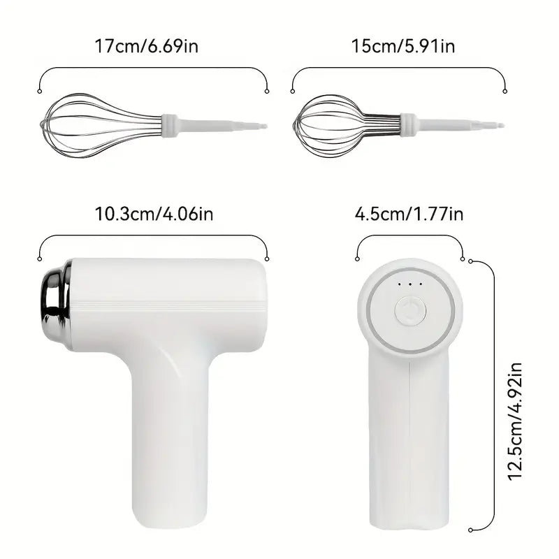 Handheld Electric Cake Mixer and Whisker - USB Rechargeable | Delivery: 7 to 10 business days | Limited stocks available | Hurry before Sold Out