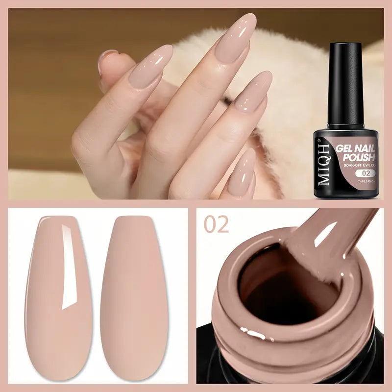 MIQH Gel Nail Polish, Long-Lasting UV LED Soak-Off Nail Gel (7ml) | Delivery: 2 to 6 business days | Limited stocks available | Hurry before Sold Out