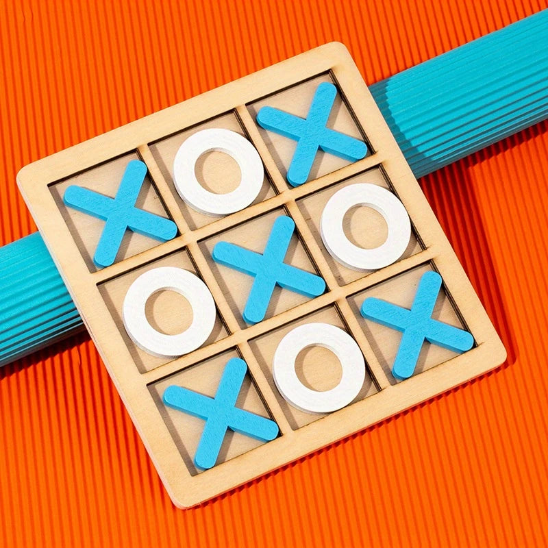 Wooden XO Well Shaped Chess For Children's Puzzle | Delivery: 7 to 10 business days | Limited stocks available | Hurry before Sold Out