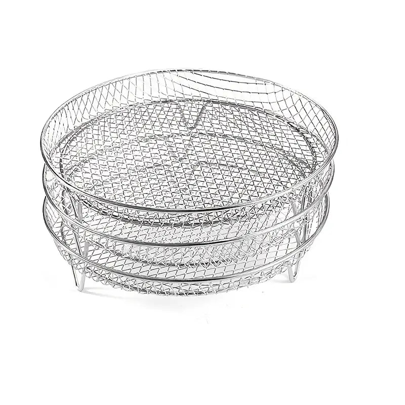 Stainless Steel Air Fryer Basket Set 3Pcs | Delivery: 5 to 10 business days | Limited stocks available | Hurry before Sold Out