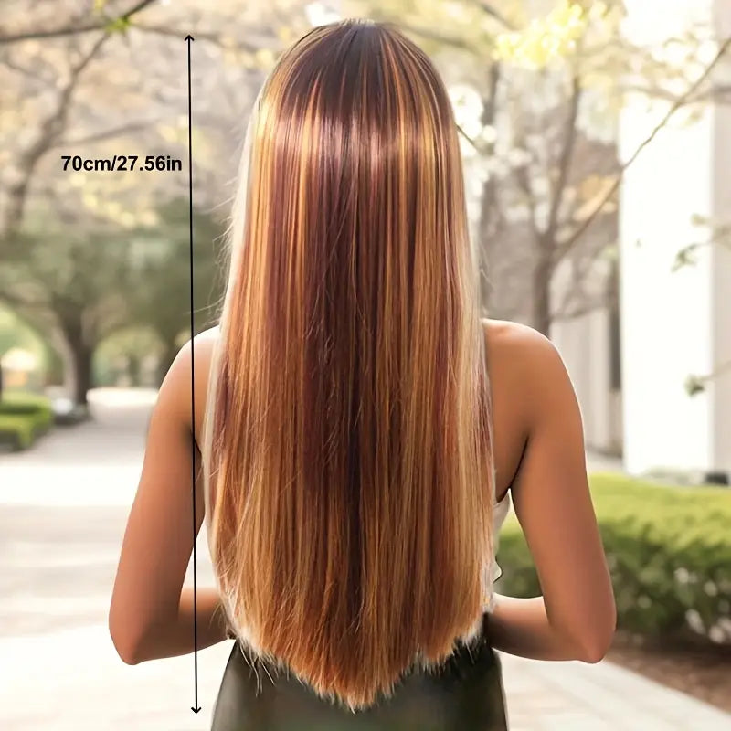 Long Straight Women's Wig Brown to Golden | Delivery: 5 to 10 business days | Limited stocks available | Hurry before Sold Out