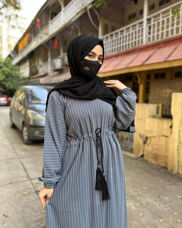 برقع بوليستر بتصميم ذاتي مع حجاب