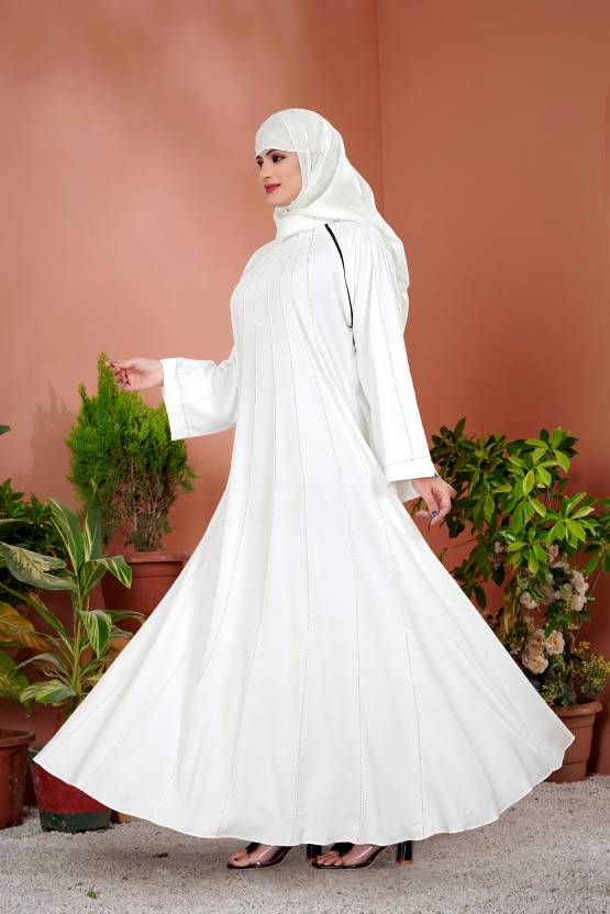 برقع بوليستر سادة مع حجاب