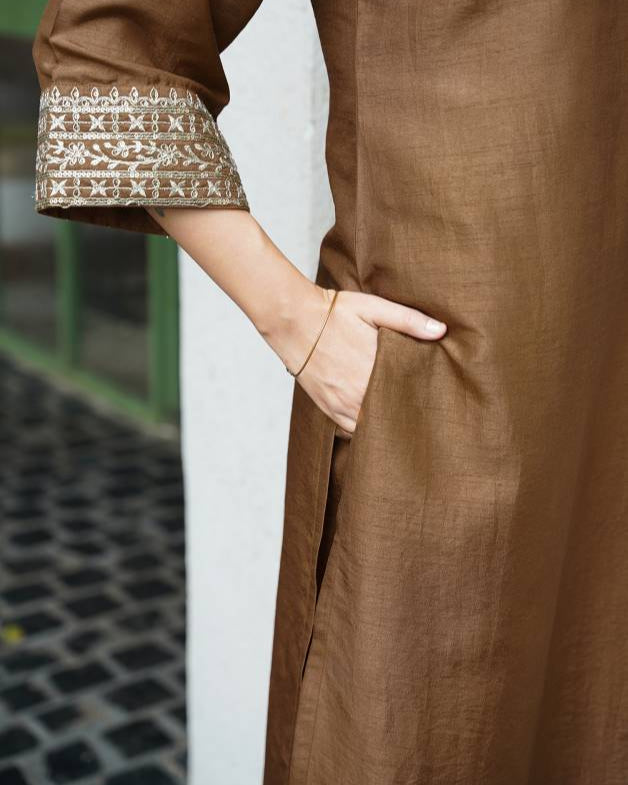 Women Silk Blend Kurta Pant Dupatta Set-KYAMSTORE