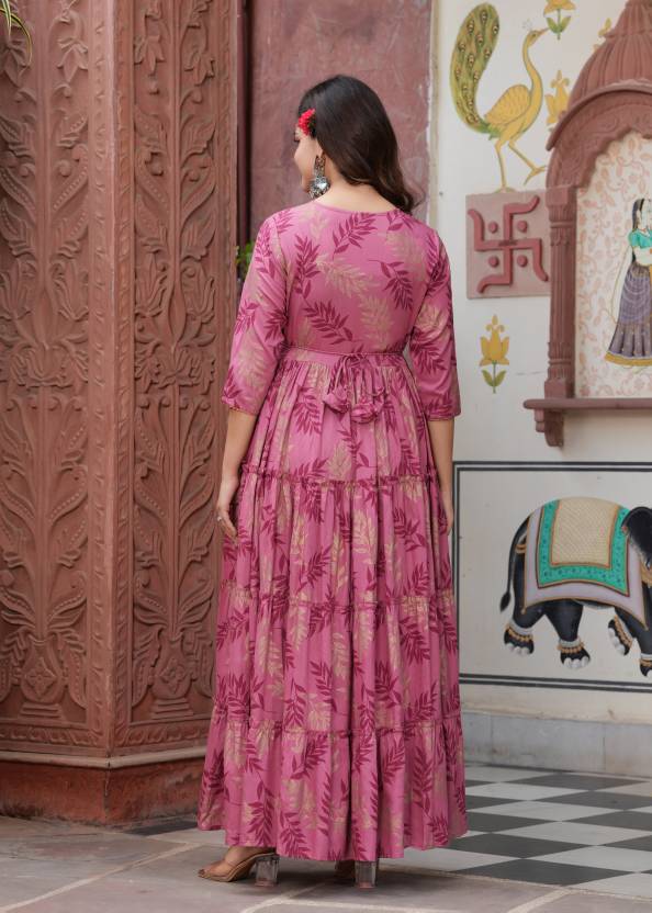 Women Gown Multicolor Dress-KYAMSTORE