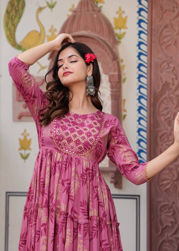 Women Gown Multicolor Dress-KYAMSTORE