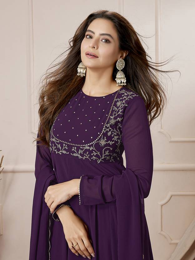 Women Georgette Kurta Palazzo Dupatta Set | Delivery: 10 to 12 business days | Limited stocks available