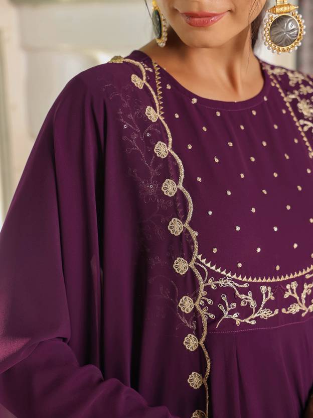 Women Georgette Kurta Palazzo Dupatta Set | Delivery: 10 to 12 business days | Limited stocks available