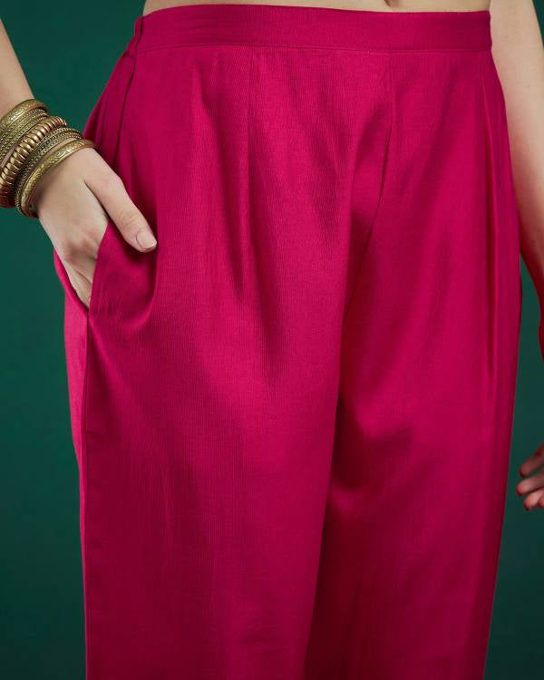 Women Viscose Rayon Kurta Pant Dupatta Set-KYAMSTORE