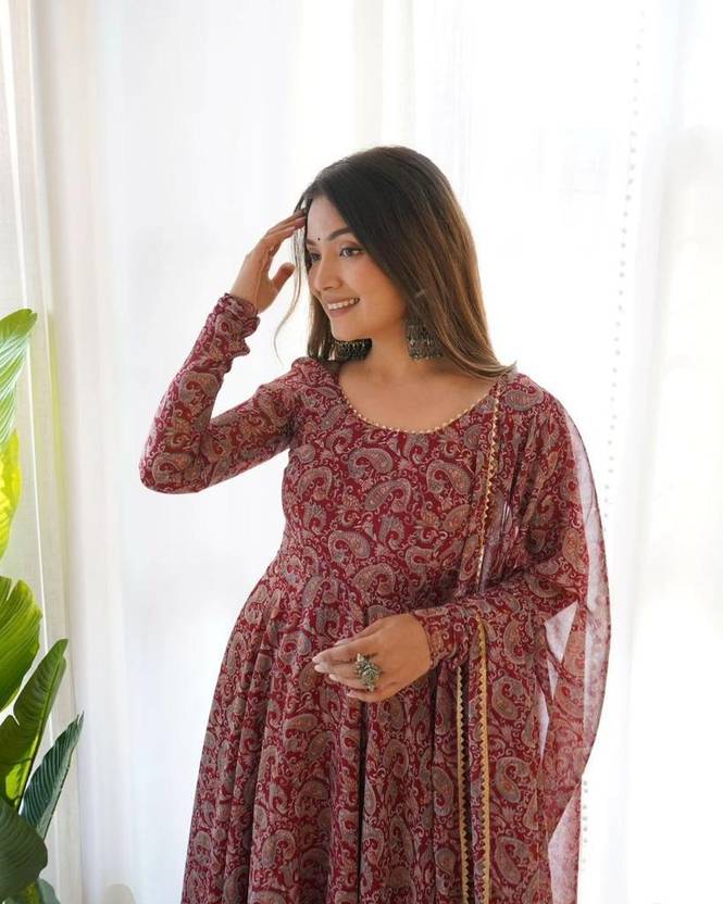 Women Georgette Kurta Dupatta Set | Delivery: 10 to 12 business days | Limited stocks available