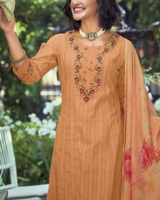 Women Pure Cotton Kurta Pant Dupatta Set-KYAMSTORE