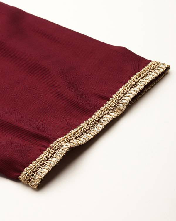Women Viscose Rayon Kurta Pant Dupatta Set-KYAMSTORE