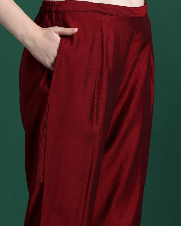 Women Viscose Rayon Kurta Pant Dupatta Set-KYAMSTORE