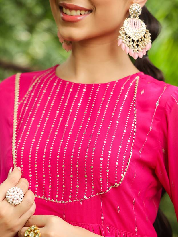 Women Georgette Kurta Palazzo Dupatta Set | Delivery: 10 to 12 business days | Limited stocks available