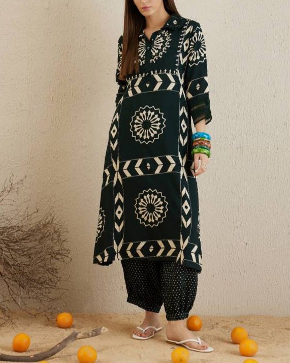 Women Viscose Rayon Kurta Pant Set-KYAMSTORE
