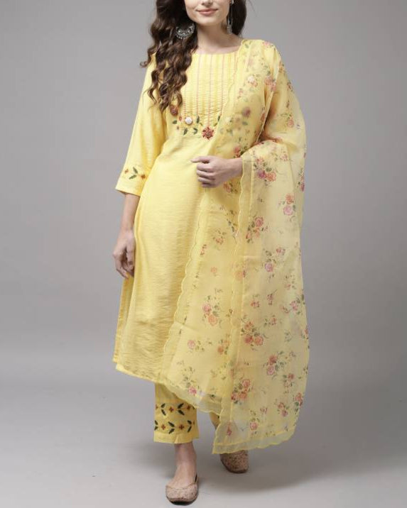 Women Viscose Rayon Kurta Pant Set-KYAMSTORE
