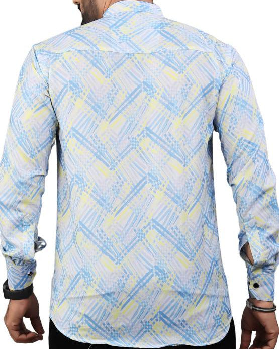 Men Printed Viscose Rayon Straight Kurta-KYAMSTORE