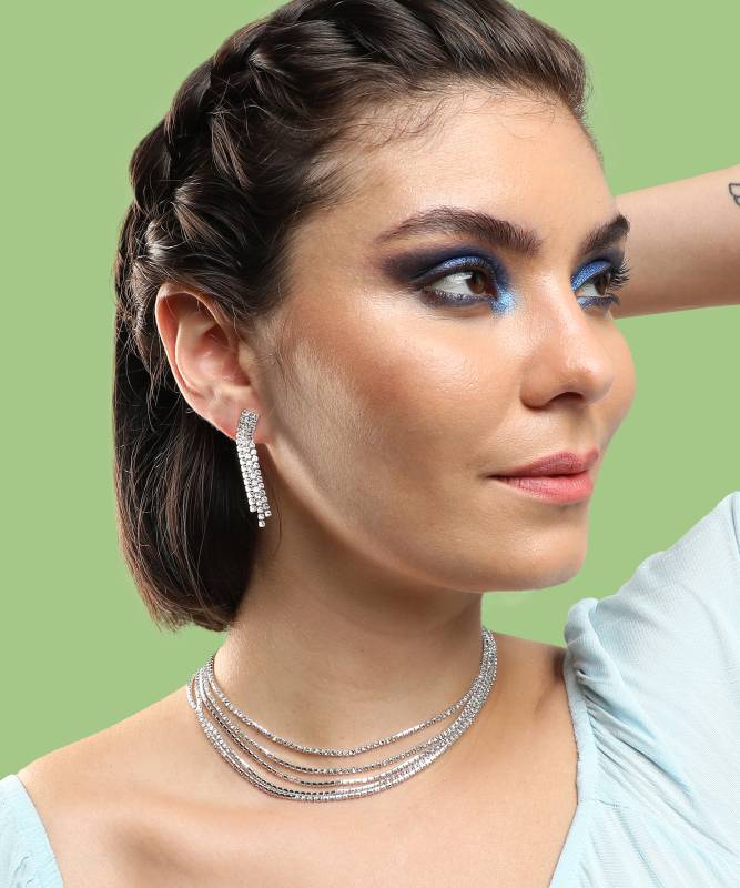 Alloy Silver Silver Jewel Set (Pack of 3)-KYAMSTORE