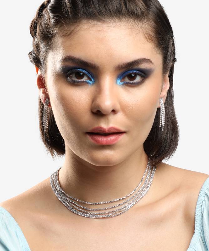 Alloy Silver Silver Jewel Set (Pack of 3)-KYAMSTORE