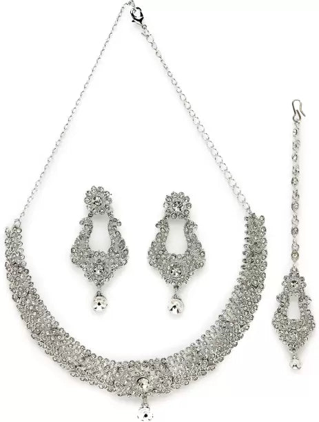 Alloy Copper Silver Jewel Set-KYAMSTORE