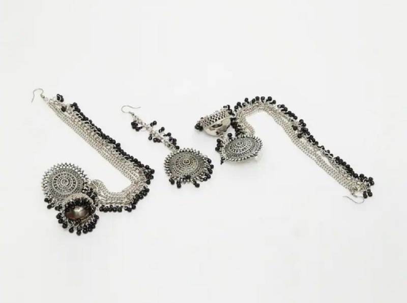 Brass Silver Jewel Set (Pack of 1)