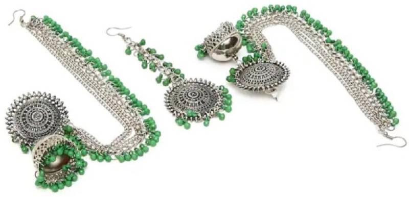 Brass Silver Jewel Set (Pack of 1)