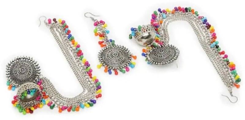 Brass Silver Jewel Set (Pack of 1)