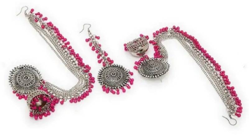 Brass Silver Jewel Set (Pack of 1)
