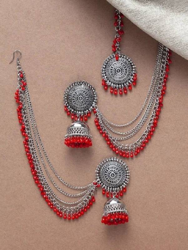 Brass Silver Jewel Set (Pack of 1)