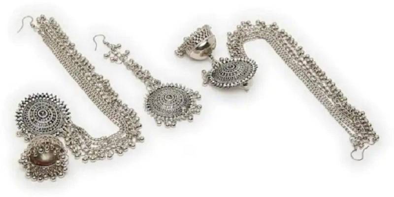 Brass Silver Jewel Set (Pack of 1)