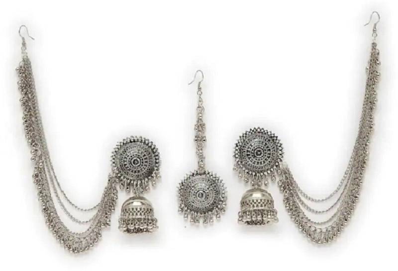 Brass Silver Jewel Set (Pack of 1)